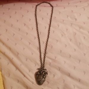 Metal heart necklace